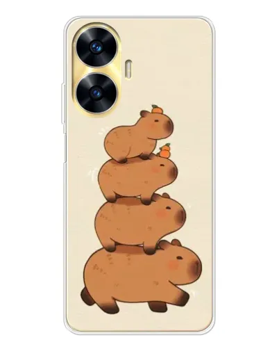 Чехол для Realme C56 с картинкой «Башня из капибар» Чехол для Realme C56 с картинкой «Башня из капибар»