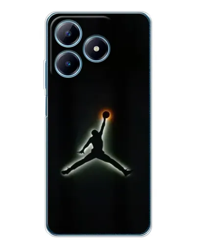 Чехол для Realme C61 с картинкой «Jordan Gradient Logo»