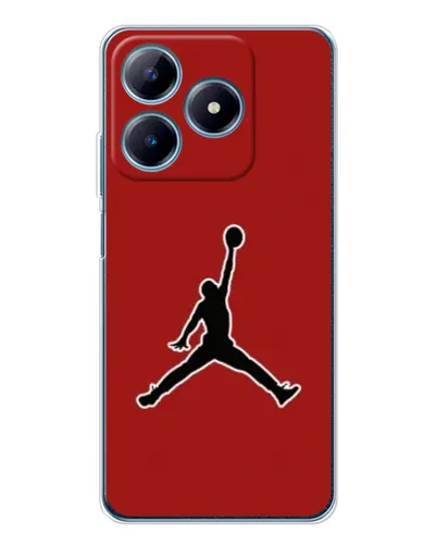 Чехол для Realme C61 с картинкой «Jordan Red Back»