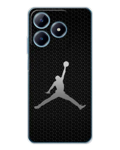 Чехол для Realme C61 с картинкой «Jordan Dark Carbon»