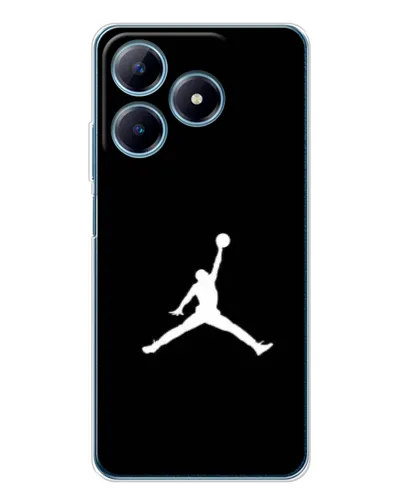Чехол для Realme C61 с картинкой «Jordan Silhouette»