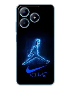 Чохол для Realme C61 з картинкою «Jordan Neon Blue» Чохол для Realme C61 з картинкою «Jordan Neon Blue»