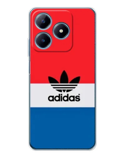 Чехол для Realme C61 с картинкой «Ретро блоки Adidas»