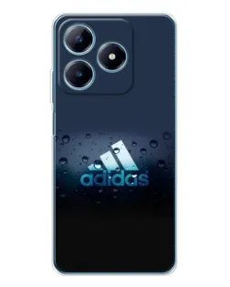 Чехол для Realme C61 с картинкой «Adidas Water Drops»
