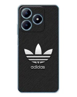 Чехол для Realme C61 с картинкой «Adidas Карбоновая текстура»