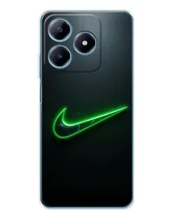 Чохол для Realme C61 з картинкою «Неоновий контур Nike» Чохол для Realme C61 з картинкою «Неоновий контур Nike»