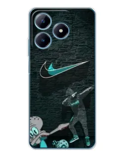 Чохол для Realme C61 з картинкою «Спортивний арт Nike» Чохол для Realme C61 з картинкою «Спортивний арт Nike»