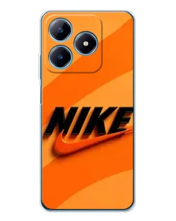 Чохол для Realme C61 з картинкою «Помаранчевий драйв Nike» Чохол для Realme C61 з картинкою «Помаранчевий драйв Nike»