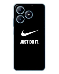 Чохол для Realme C61 з картинкою «Класичний принт Nike» Чохол для Realme C61 з картинкою «Класичний принт Nike»