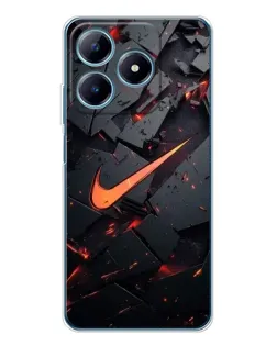 Чохол для Realme C61 з картинкою «Nike — ефект розломів» Чохол для Realme C61 з картинкою «Nike — ефект розломів»