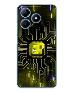 Чохол для Realme C61 з картинкою «Nike — золота іскра» Чохол для Realme C61 з картинкою «Nike — золота іскра»