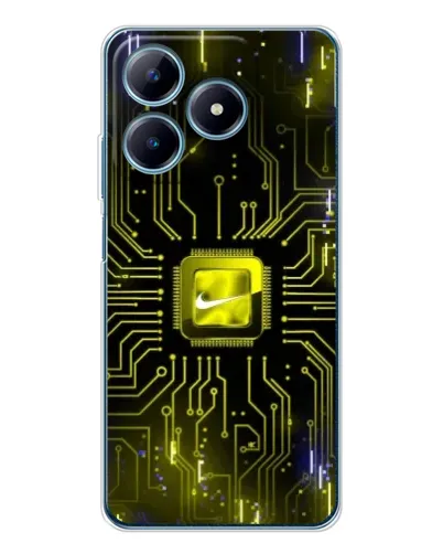 Чохол для Realme C61 з картинкою «Nike — золота іскра» Чохол для Realme C61 з картинкою «Nike — золота іскра»