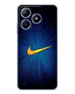 Чохол для Realme C61 з картинкою «Синій пульс Nike» Чохол для Realme C61 з картинкою «Синій пульс Nike»