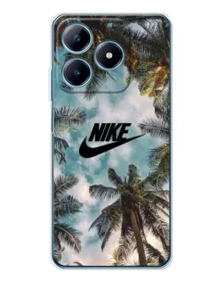 Чохол для Realme C61 з картинкою «Тропічний принт Nike» Чохол для Realme C61 з картинкою «Тропічний принт Nike»