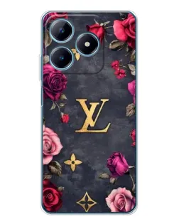 Чехол для Realme C61 с картинкой «Цветочный Louis Vuitton»