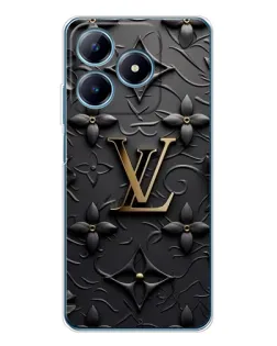 Чехол для Realme C61 с картинкой «Кожаная текстура LV»