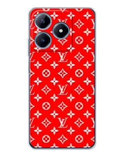 Чехол для Realme C61 с картинкой «Яркий паттерн LV»