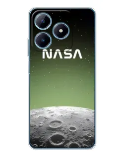 Чехол для Realme C61 с картинкой «NASA — лунный градиент»
