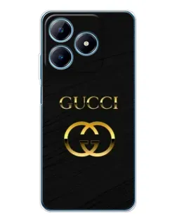 Чохол для Realme C61 з картинкою «Золотий логотип Gucci»