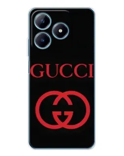 Чохол для Realme C61 з картинкою «Gucci — червоний логотип»