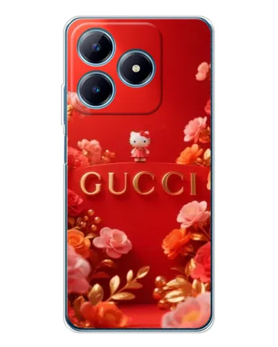Чехол для Realme C61 с картинкой «Gucci — золотой сад»