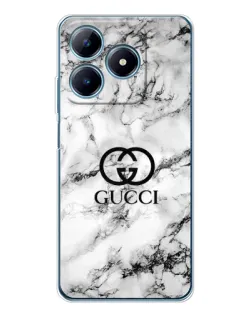Чохол для Realme C61 з картинкою «Gucci — мармуровий шик»