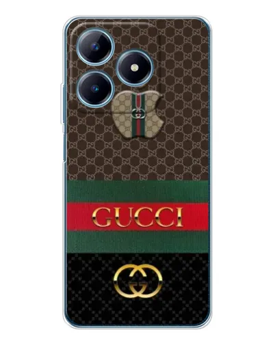 Чехол для Realme C61 с картинкой «Gucci — брендированный десерт»