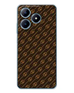 Чохол для Realme C61 з картинкою «Gucci — золоті діагоналі»