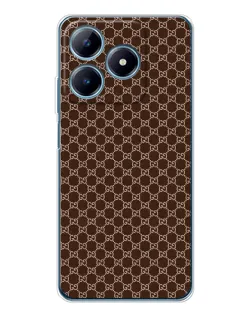 Чохол для Realme C61 з картинкою «Gucci — шоколадна сітка»