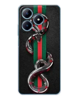 Чохол для Realme C61 з картинкою «Gucci — змія на смузі»