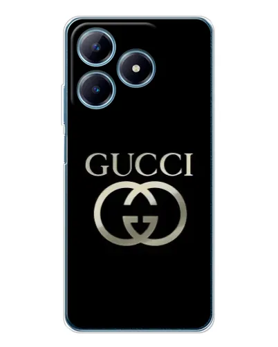 Чехол для Realme C61 с картинкой «Gucci — золото на черном» Чехол для Realme C61 с картинкой «Gucci — золото на черном»