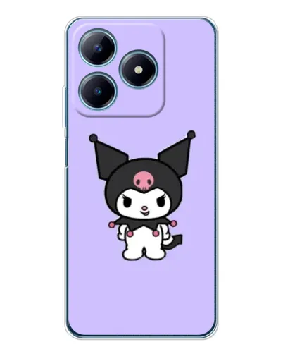 Чехол для Realme C61 с картинкой «Kuromi — нежный фиолетовый»