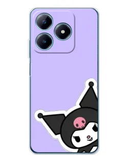 Чехол для Realme C61 с картинкой «Забавная Kuromi» Чехол для Realme C61 с картинкой «Забавная Kuromi»
