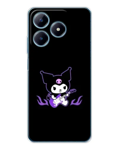 Чехол для Realme C61 с картинкой «Электрическая Kuromi»
