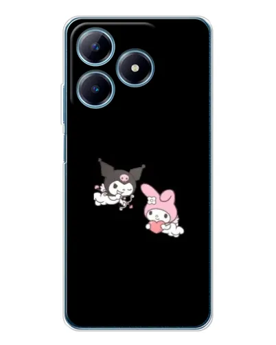 Чехол для Realme C61 с картинкой «My Melody и Kuromi»