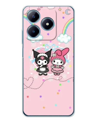 Чехол для Realme C61 с картинкой «My Melody и Kuromi»