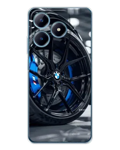 Чехол для Realme C61 с картинкой «Колесо BMW вблизи» Чехол для Realme C61 с картинкой «Колесо BMW вблизи»