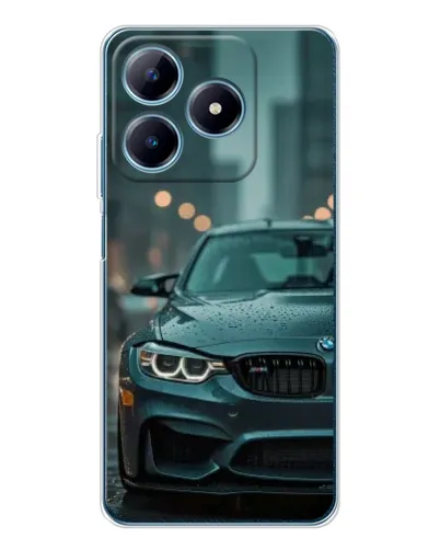 Чехол для Realme C61 с картинкой «BMW в огнях города» Чехол для Realme C61 с картинкой «BMW в огнях города»