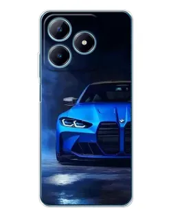 Чехол для Realme C61 с картинкой «Голубая BMW M4» Чехол для Realme C61 с картинкой «Голубая BMW M4»