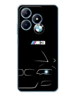 Чехол для Realme C61 с картинкой «Минималистичный принт BMW M3» Чехол для Realme C61 с картинкой «Минималистичный принт BMW M3»