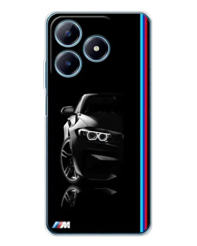 Чехол для Realme C61 с картинкой «Силуэт BMW в темноте» Чехол для Realme C61 с картинкой «Силуэт BMW в темноте»