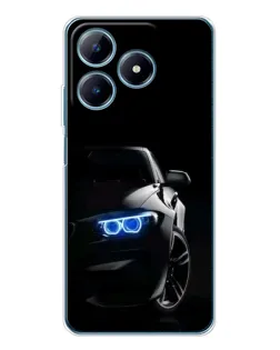 Чехол для Realme C61 с картинкой «BMW — ночной взгляд» Чехол для Realme C61 с картинкой «BMW — ночной взгляд»