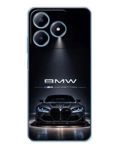 Чехол для Realme C61 с картинкой «BMW сквозь ночной город» Чехол для Realme C61 с картинкой «BMW сквозь ночной город»