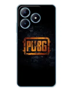 Чохол для Realme C61 з картинкою «PUBG — золотий логотип»