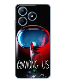 Чохол для Realme C61 з картинкою «Червоний імпостер — макро» Чохол для Realme C61 з картинкою «Червоний імпостер — макро»