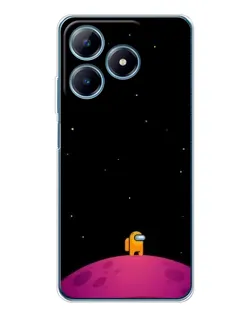 Чохол для Realme C61 з картинкою «Самотній герой на планеті» Чохол для Realme C61 з картинкою «Самотній герой на планеті»