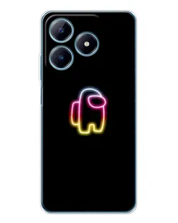 Чехол для Realme C61 с картинкой «Among Us градиент»