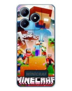 Чохол для Realme C61 з картинкою «Minecraft герої гри» Чохол для Realme C61 з картинкою «Minecraft герої гри»