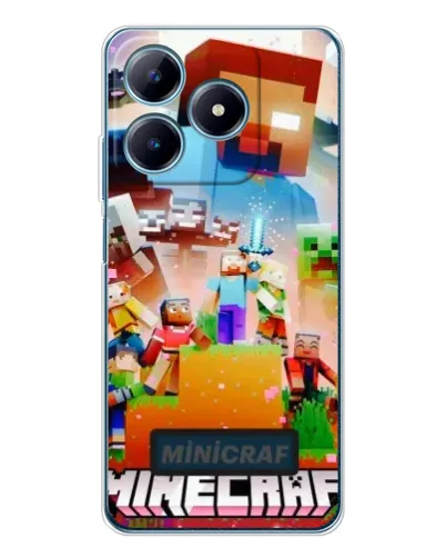 Чохол для Realme C61 з картинкою «Minecraft герої гри» Чохол для Realme C61 з картинкою «Minecraft герої гри»