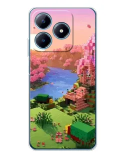 Чохол для Realme C61 з картинкою «Рожеве дерево Minecraft» Чохол для Realme C61 з картинкою «Рожеве дерево Minecraft»